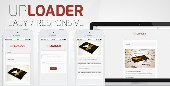 Easy and Responsive Image Uploader