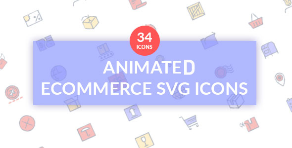 Ecommerce Animated SVG icon set