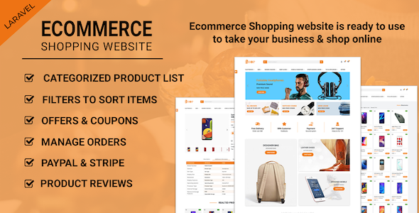 Ecommerce Shopping Website - Take Your Shop Online With Laravel