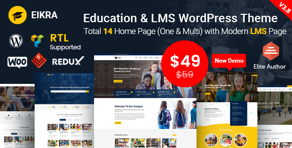 Eikra - Education WordPress Theme