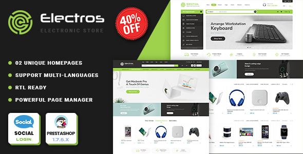 Electros | Electronis store Prestashop 1.7 Theme