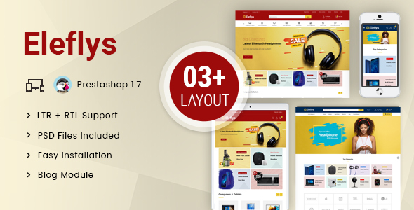 Eleflys - Mega Electronics Prestashop 1.7 Responsive Theme