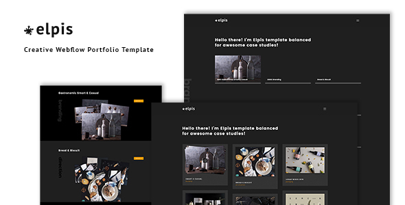 Elpis - Creative Webflow Portfolio Template