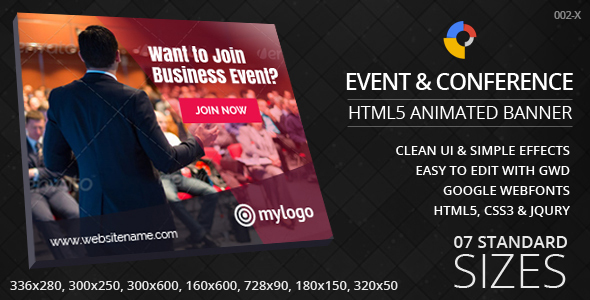 Event & Conference - HTML5 Ad Template