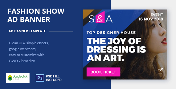 Fashion Show | AD Banner Template HTML5