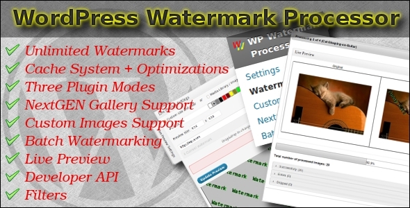 Fast Watermark Plugin for WordPress