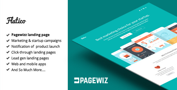 Flatico - Pagewiz Landing Page Template