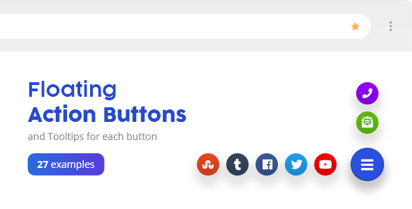 Floating Action Buttons - Pure CSS3