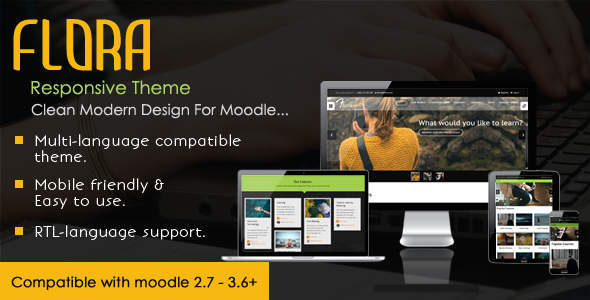 Flora - Responsive Moodle Theme