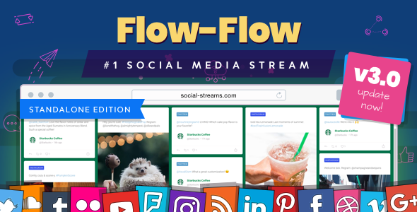 Flow-Flow — Social Media Stream PHP Script