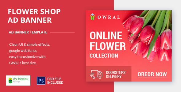 Flower Shop | AD Banner Template HTML5