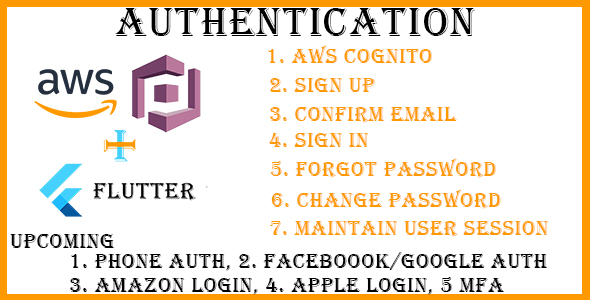 Flutter AWS Cognito Auth