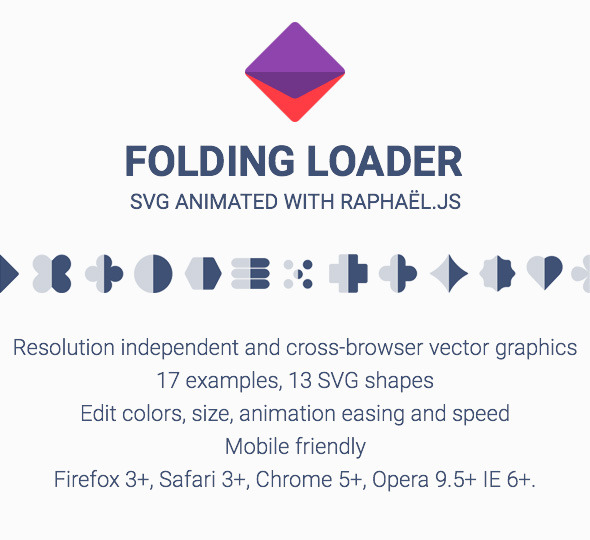 Folding Loader Animated SVG