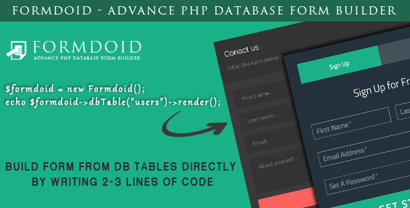 Formdoid - Advance PHP Database Form Builder