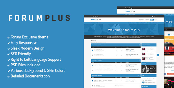 Forum Plus - Responsive Drupal Forum Theme + RTL