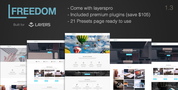 Freedom - Responsive MultiPurpose Layers WP Theme