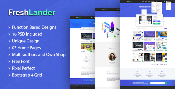 FreshLander - Marketplace for Easy Digital Downloads PSD Template