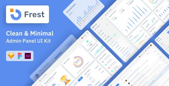 Frest – Admin Dashboard & UI Kit Sketch Template