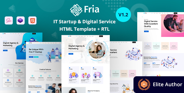 Fria - IT Startups & Digital Services HTML Template