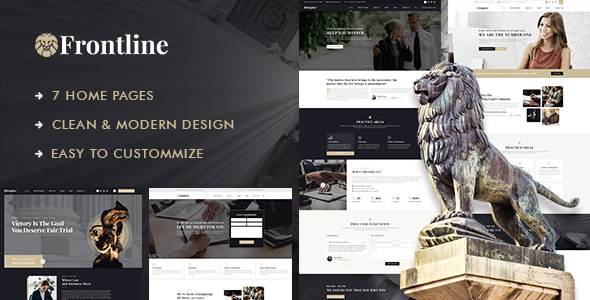 Frontline - Attorney & Lawyer WordPress Theme