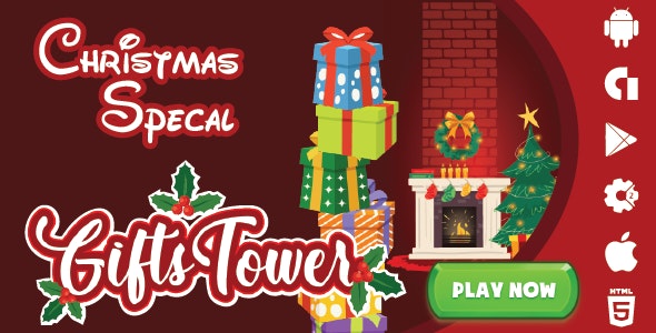 Christmas Gift Tower - HTML5 Mobile Game AdMob (Construct 3 ...