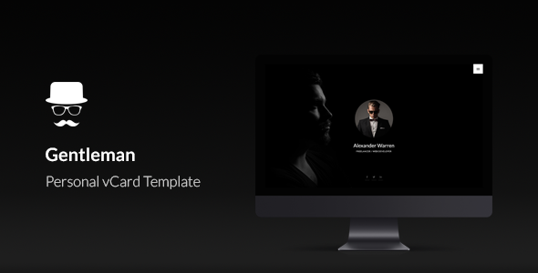 Gentleman - Personal vCard Template