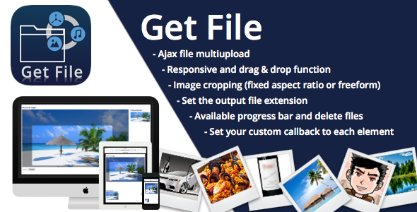 Get File Uploader, cropper, sizes and image format