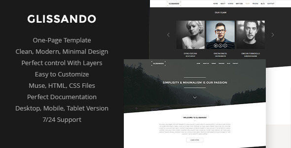 Glissando - Creative Muse Template