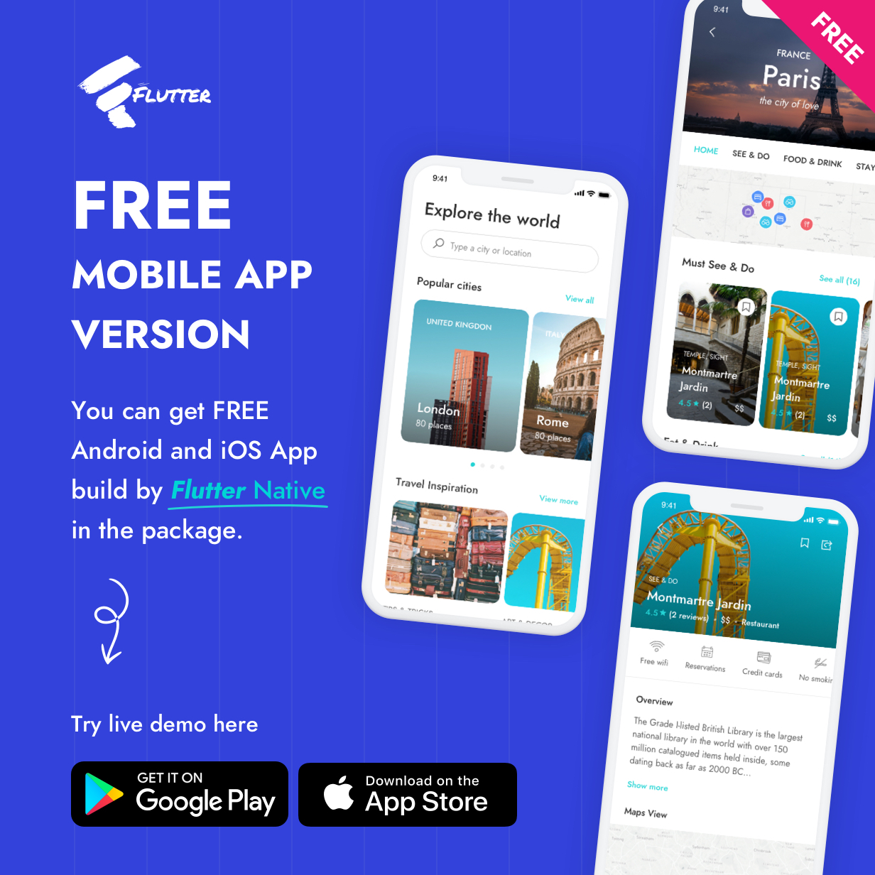 Best City Travel Guide Flutter Mobile App