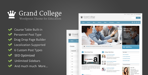 Grand College - Wordpress Theme For Education