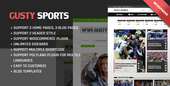 Gusty Magazine WordPress theme