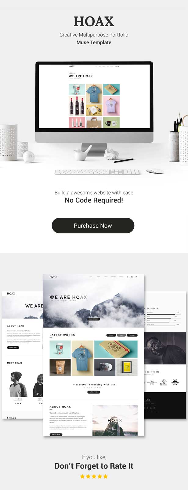 HOAX - Creative Multipurpose Muse Template - 5