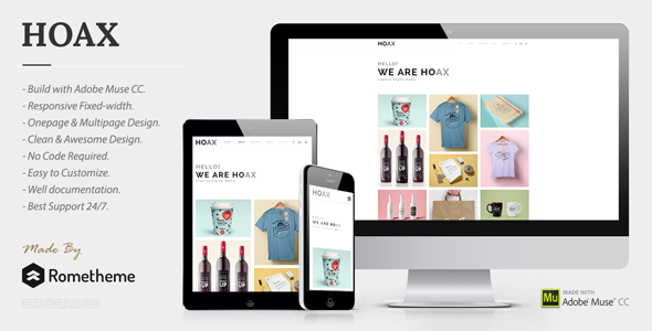 HOAX - Creative Multipurpose Muse Template