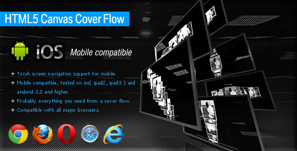 HTML5 Canvas Cover Flow