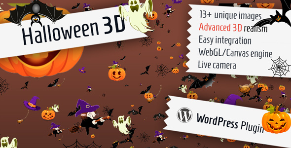Halloween 3D for WordPress
