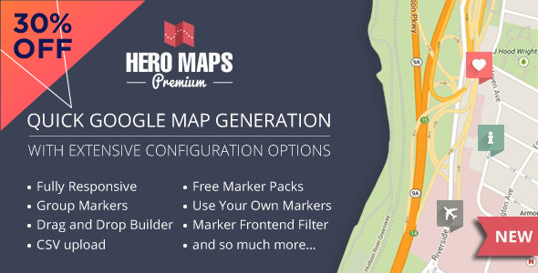 Hero Maps Premium - Responsive Google Maps Plugin