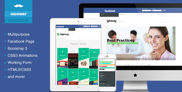 Highway - Creative & Multipurpose Facebook Templat