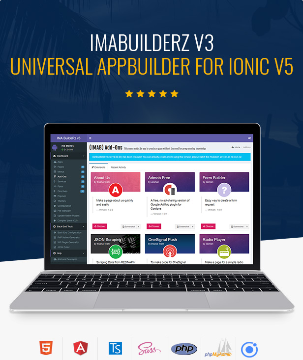 IMABuildeRz v3 - Universal AppBuilder for Ionic v5 - 2