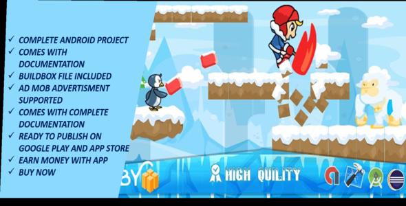 Ice Climber game Complete Android Studio Game with Admob