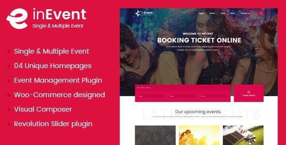 InEvent | Multi-Purpose for Conference Management WordPress Theme