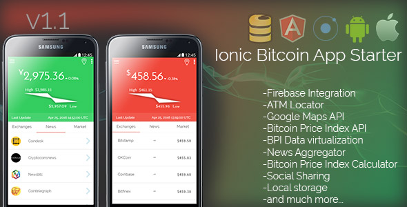 Ionic Bitcoin App Starter