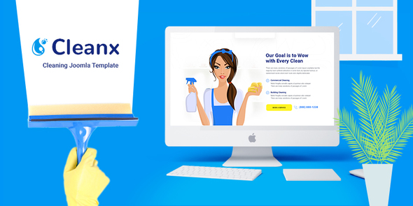 JD CleanX - Best Cleaning Company Joomla template