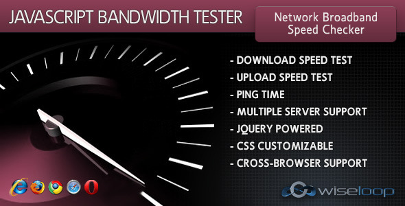 JavaScript Bandwidth Tester
