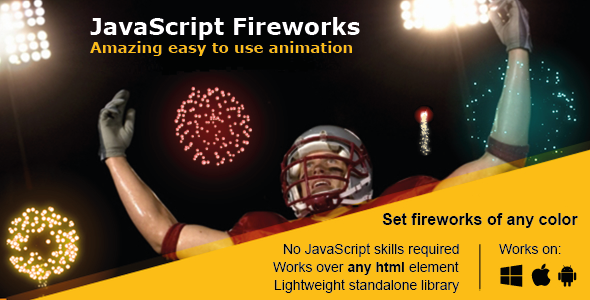 JavaScript Fireworks Animation