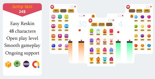 Jump Iani - Multiple Characters (Admob +Buildbox) + Android Studio + Eclipse