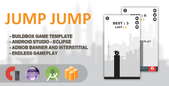 Jump Jump - Android Studio + Eclipse + Buildbox Template