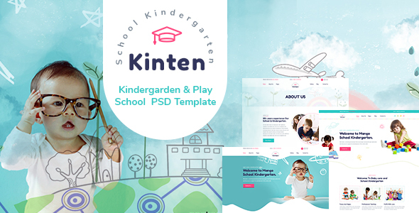 Kinten - Kindergarden & Play School  PSD Template