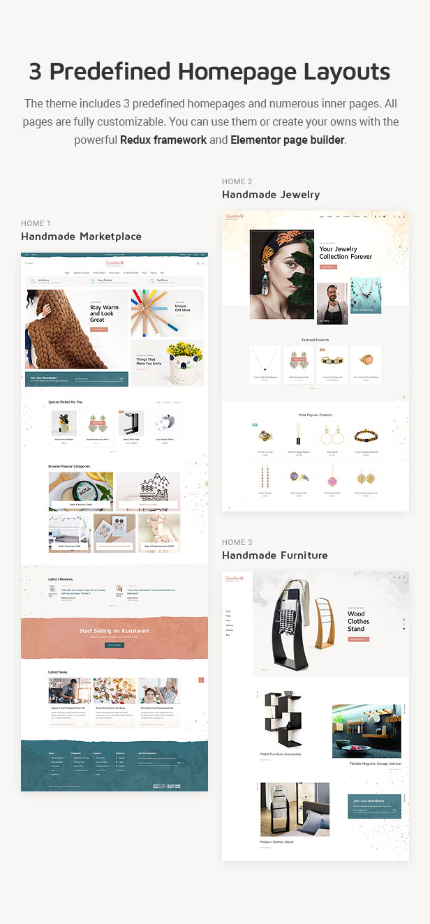 Kunstwerk - Handmade & Artisan Multivendor WordPress Theme - 3