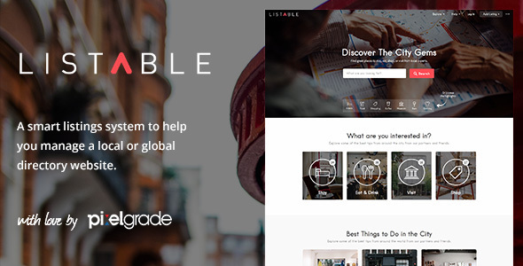 LISTABLE – A Friendly Directory WordPress Theme