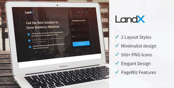 LandX - PageWiz Landing Page Template